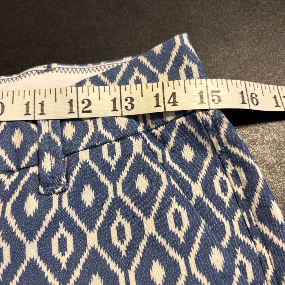 Dear John Women’s Printed Shorts Blue White Geometric Size 26 NWT - Picture 7 of 13